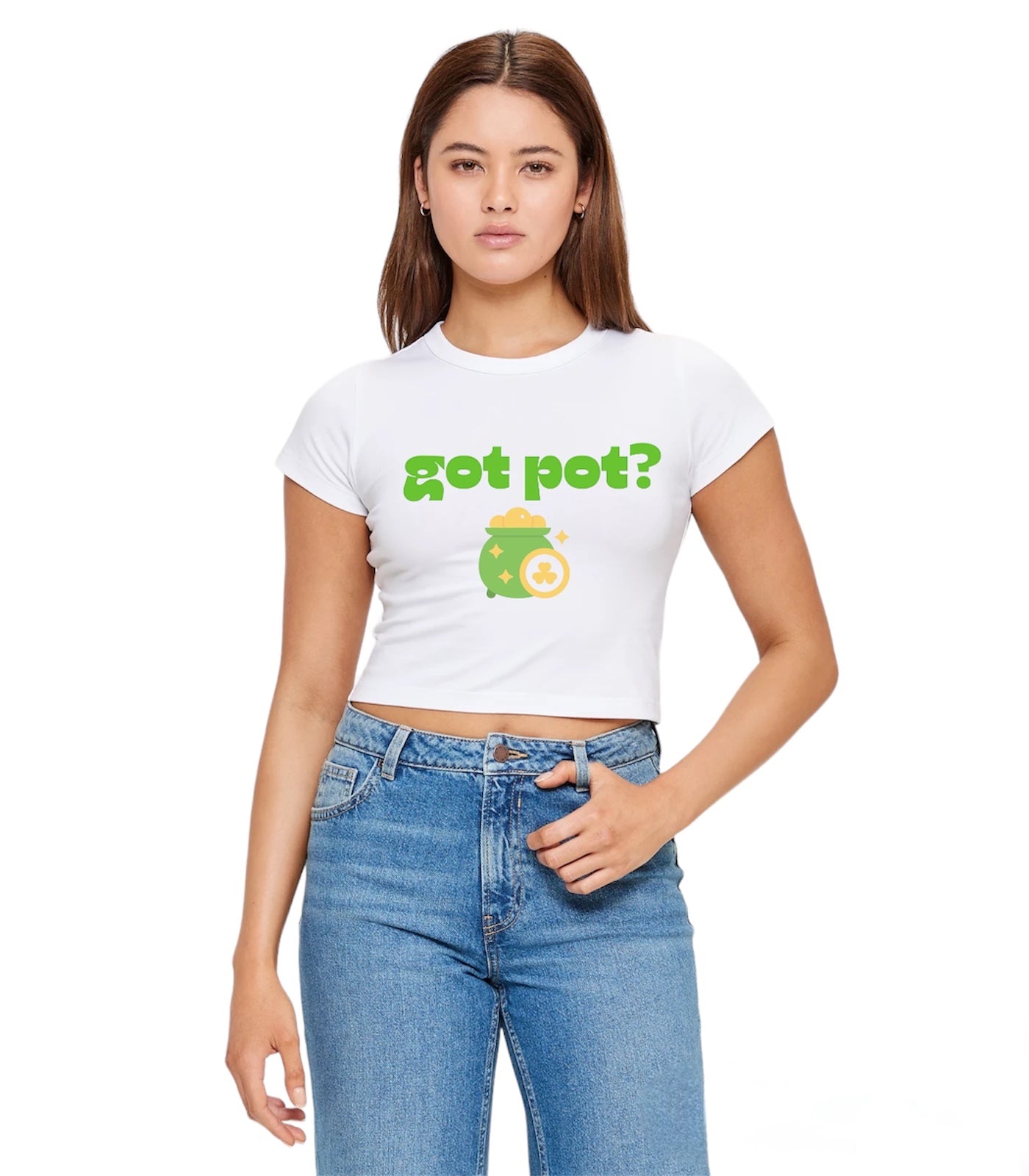 GOT POT? cropped tee