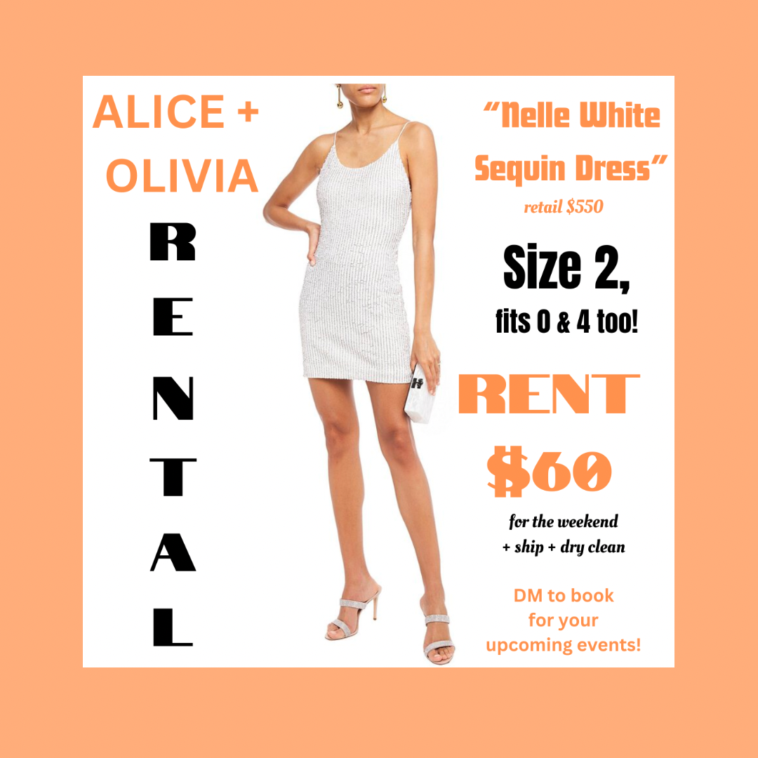 olivia sequin mini dress RENTAL