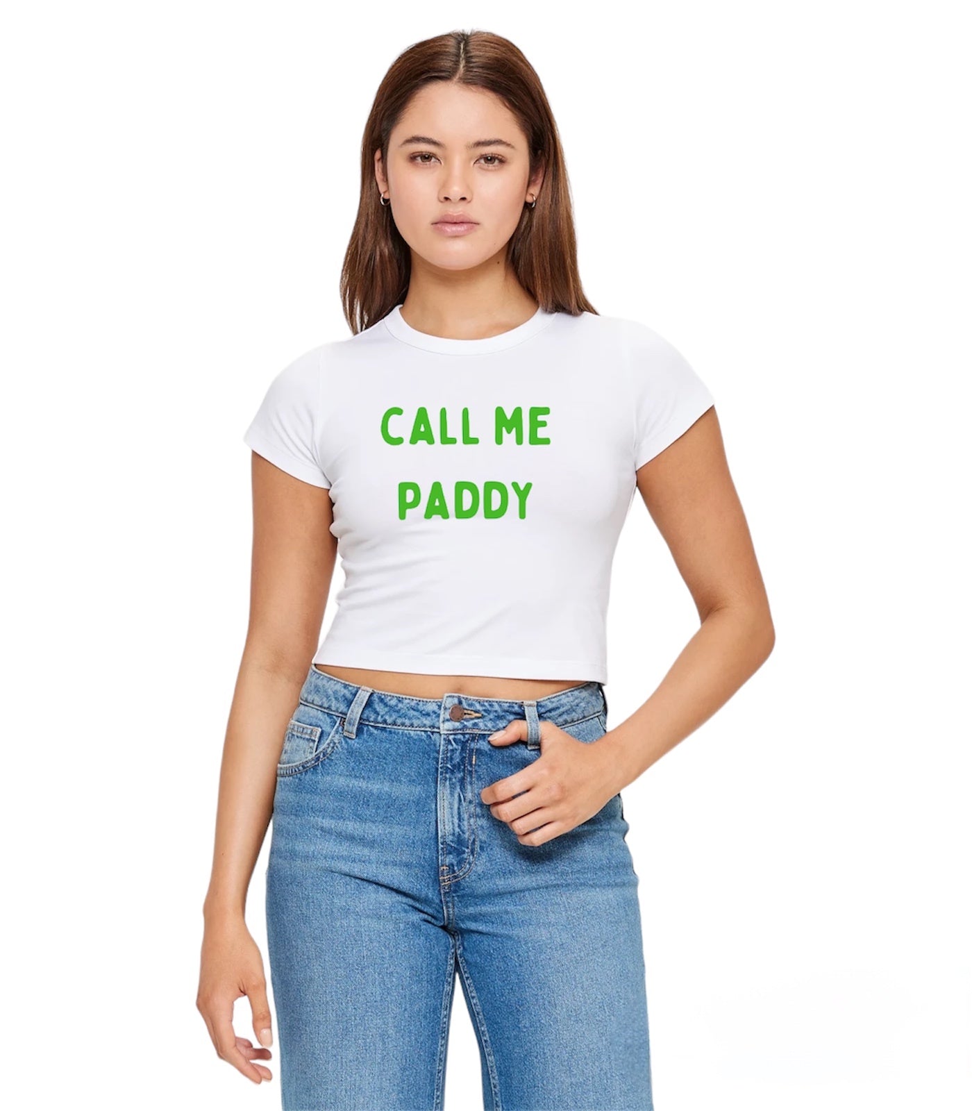 CALL ME PADDY cropped tee